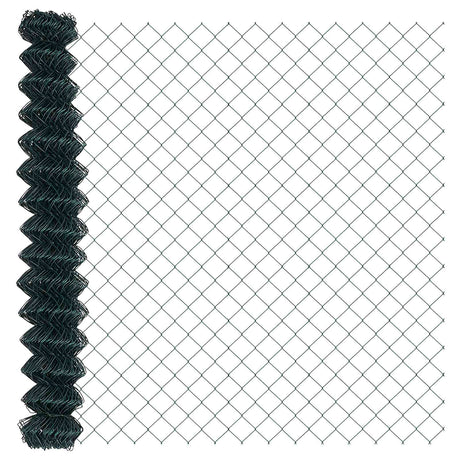 Vidaxl kettenschakelhek groen 10 x 1,6 m staal