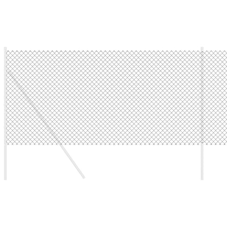 Vidaxl kettenschakelhek grijs 10 x 1 m staal