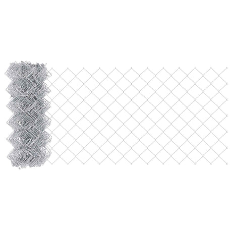 Vidaxl kettenschakelhek zilver 25 x 0,6 m gegalvaniseerd staal
