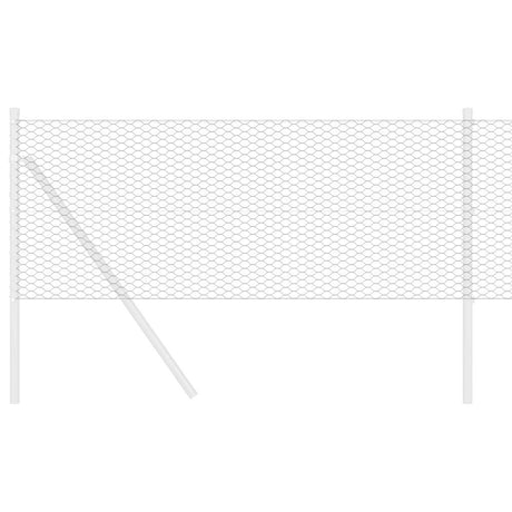Vidaxl hexagon hek grijs 0,8 x 100 m pvc
