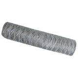 Vidaxl hexagon hek zilver 0,5 x 10 m gegalvaniseerd staal