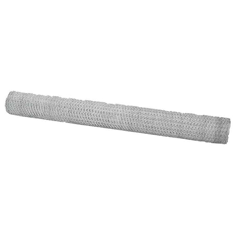 Vidaxl hexagon hek zilver 1,6 x 50 m gegalvaniseerd staal