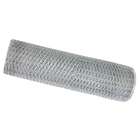 Vidaxl hexagon hek zilver 0,8 x 100 m gegalvaniseerd staal