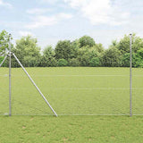 Vidaxl hexagon hek zilver 1,6 x 100 m gegalvaniseerd staal