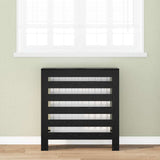 Vidaxl radiatorafdekking zwart eiken 78 x 20 x 82 cm bewerkt hout