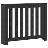 Vidaxl radiatorafdekking zwart eiken 104 x 20 x 82 cm bewerkt hout