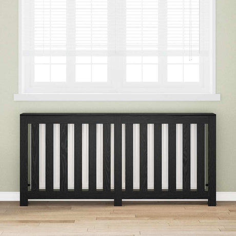 Vidaxl radiatorafdekking zwart eiken 175 x 20 x 82 cm bewerkt hout