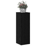 Vidaxl plantenstandaard zwart eiken 33 x 33 x 100 cm bewerkt hout