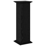 Vidaxl displaystand met plank zwart eiken 31 x 30 x 90 cm bewerkt hout