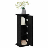 Vidaxl displaystand met plank zwart eiken 31 x 30 x 90 cm bewerkt hout