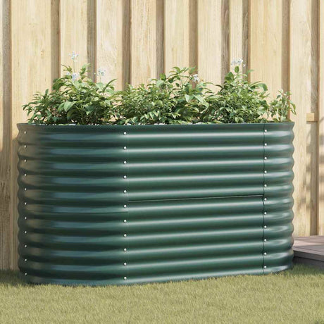 Vidaxl verhoogd bed groen 160 x 80 x 81 cm staal