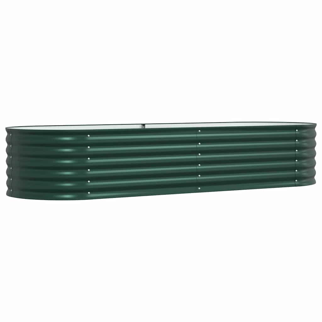 Vidaxl verhoogd bed groen 240 x 80 x 44 cm staal