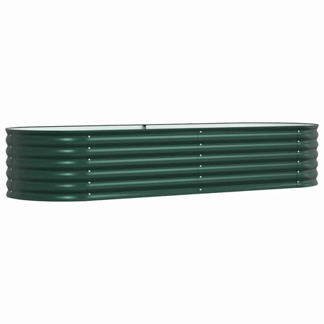 Vidaxl verhoogd bed groen 240 x 80 x 44 cm staal