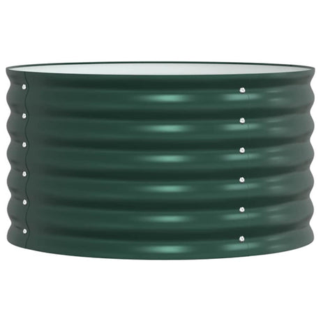 Vidaxl verhoogd bed groen 80 x 80 x 44 cm staal