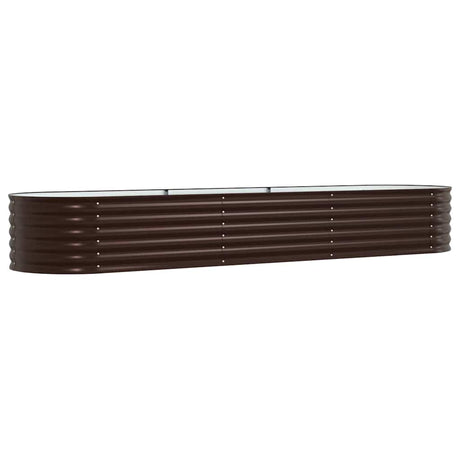 Vidaxl verhoogd bed bruin 320 x 80 x 44 cm staal