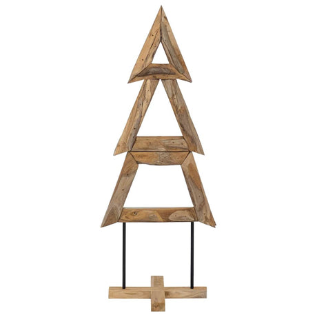 Vidaxl kerstboom met standaard bruin 149,5 cm massief teakhout