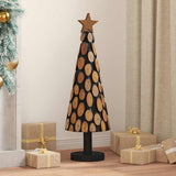 Vidaxl kerstboom met standaard bruin 90 cm massief teakhout