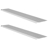 Vidaxl laadhelling 200 kg zilver 159 x 23 x 5 cm gegalvaniseerd staal