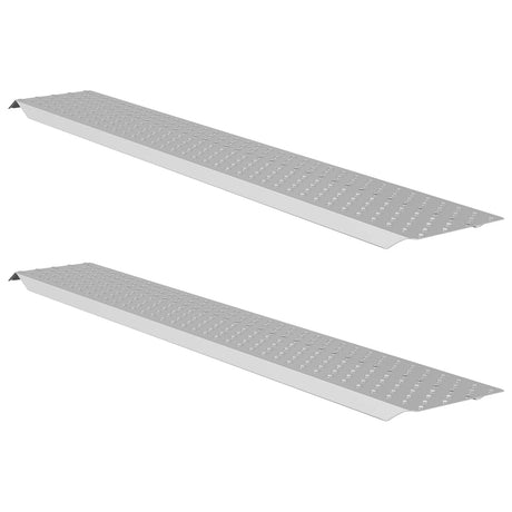 Vidaxl laadhelling 200 kg zilver 159 x 23 x 5 cm gegalvaniseerd staal