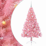 Vidaxl kunstmatig voorverlicht kerstboom met 150 led roze 150 cm pvc
