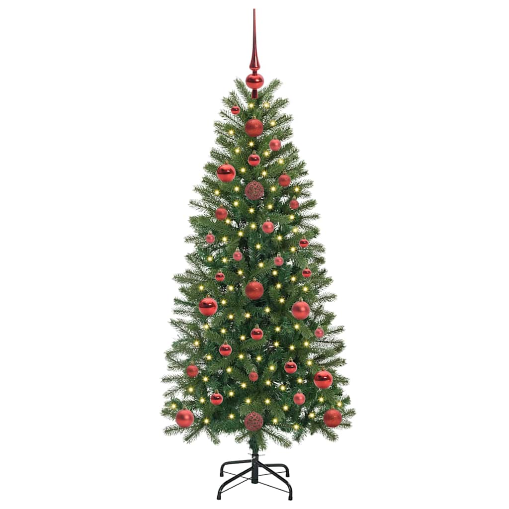 Vidaxl kunstkerstboom met 150 led met standaard groen 120 cm pe en pvc
