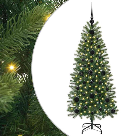 Vidaxl kunstkerstboom met 150 led met standaard groen 120 cm pe en pvc