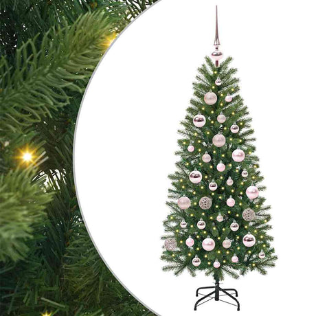 Vidaxl kunstkerstboom met 150 led met standaard groen 120 cm pe en pvc