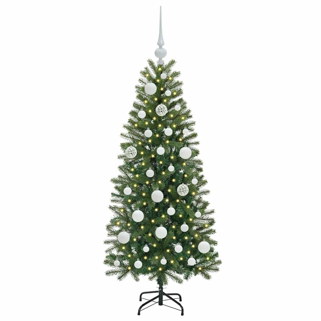 Vidaxl kunstkerstboom met 150 led met standaard groen 120 cm pe en pvc
