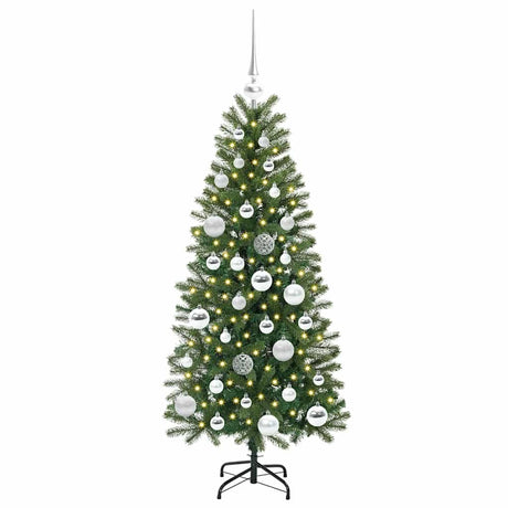 Vidaxl kunstkerstboom met 150 led met standaard groen 120 cm pe en pvc