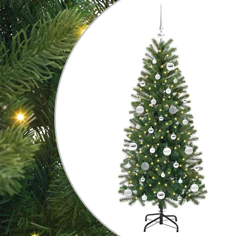 Vidaxl kunstkerstboom met 150 led met standaard groen 150 cm pe en pvc