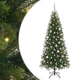 Vidaxl kunstkerstboom met 300 led met standaard groen 180 cm pe en pvc