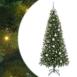Vidaxl kunstkerstboom met 300 led met standaard groen 210 cm pe en pvc