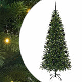 Vidaxl kunstkerstboom met 300 led met standaard groen 210 cm pe en pvc
