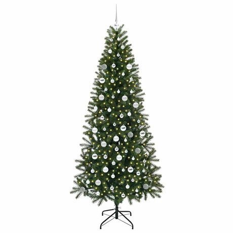 Vidaxl kunstkerstboom met 300 led met standaard groen 210 cm pe en pvc