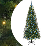 Vidaxl kunstkerstboom met 300 led met standaard groen 210 cm pe en pvc