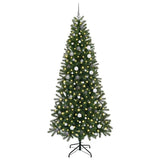 Vidaxl kunstkerstboom met 300 led met standaard groen 240 cm pe en pvc