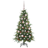 Vidaxl kunstmatige inklapbare kerstboom groen 120 cm pe en pvc