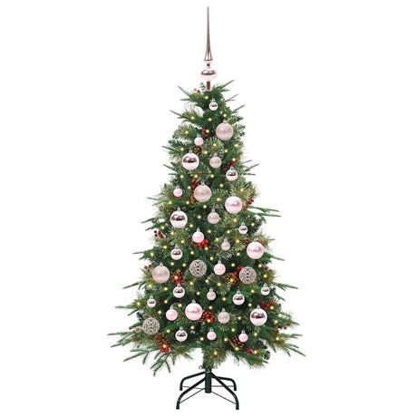 Vidaxl kunstmatige inklapbare kerstboom groen 120 cm pe en pvc