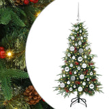 Vidaxl kunstmatige inklapbare kerstboom groen 120 cm pe en pvc