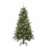 Vidaxl kunstmatige inklapbare kerstboom groen 150 cm pe en pvc