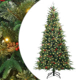 Vidaxl kunstmatige inklapbare kerstboom groen 180 cm pe en pvc