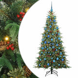 Vidaxl kunstmatige inklapbare kerstboom groen 180 cm pe en pvc