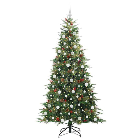 Vidaxl kunstmatige inklapbare kerstboom groen 210 cm pe en pvc