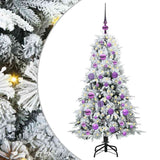 Vidaxl kunstmatige inklapbare kerstboom wit 120 cm pe en pvc