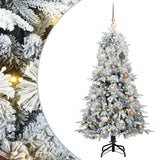 Vidaxl kunstmatige inklapbare kerstboom wit 150 cm pe en pvc