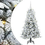 Vidaxl kunstmatige inklapbare kerstboom wit 150 cm pe en pvc