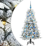 Vidaxl kunstmatige inklapbare kerstboom wit 150 cm pe en pvc