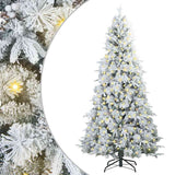 Vidaxl kunstmatige inklapbare kerstboom wit 180 cm pe en pvc