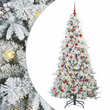 Vidaxl kunstmatige inklapbare kerstboom wit 180 cm pe en pvc