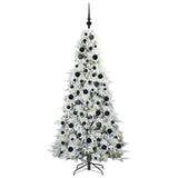 Vidaxl kunstmatige inklapbare kerstboom wit 180 cm pe en pvc
